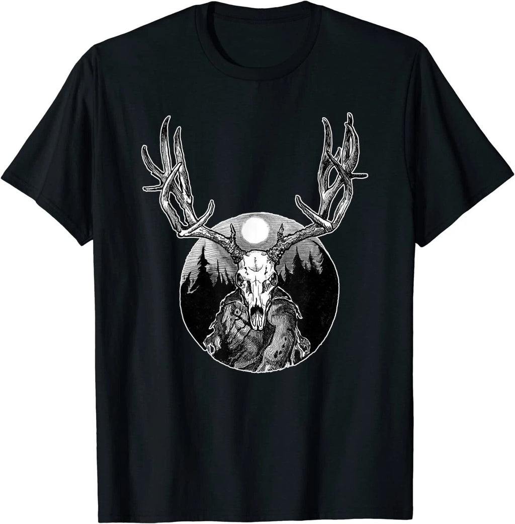 New Limited Horned Elk Skull Lord of the Forest, Spirit Wendigo T-Shirt