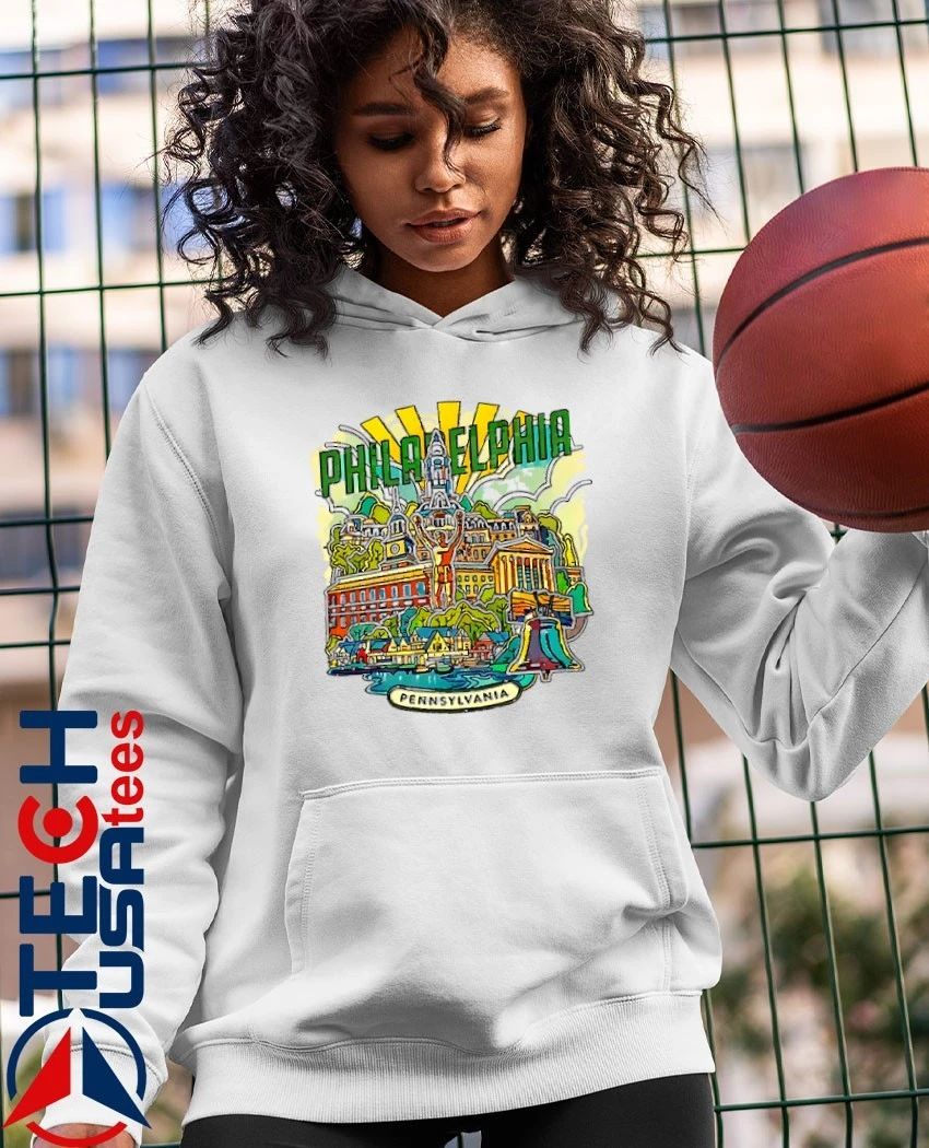 Philadelphia Pennsylvania landmarks shirt