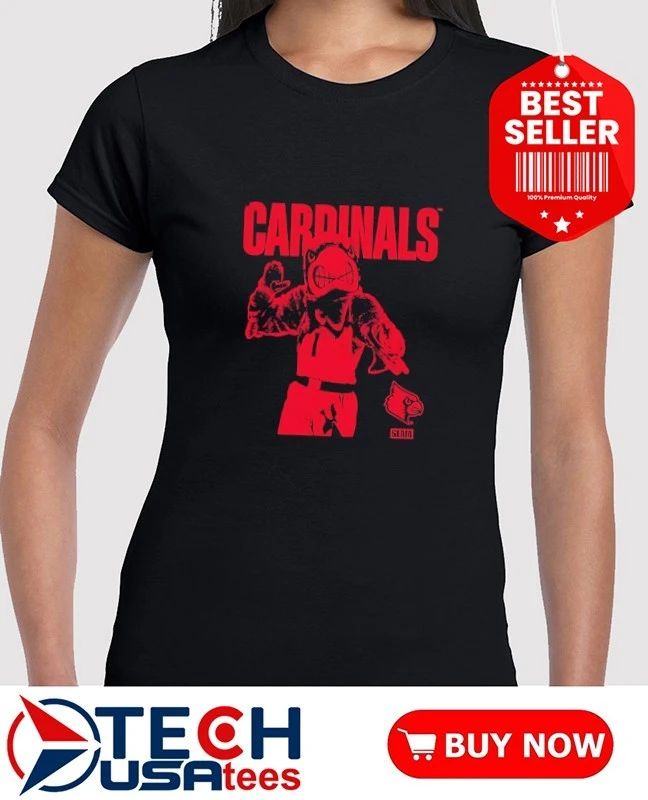 Louisville Cardinals mascot mode vintage shirt
