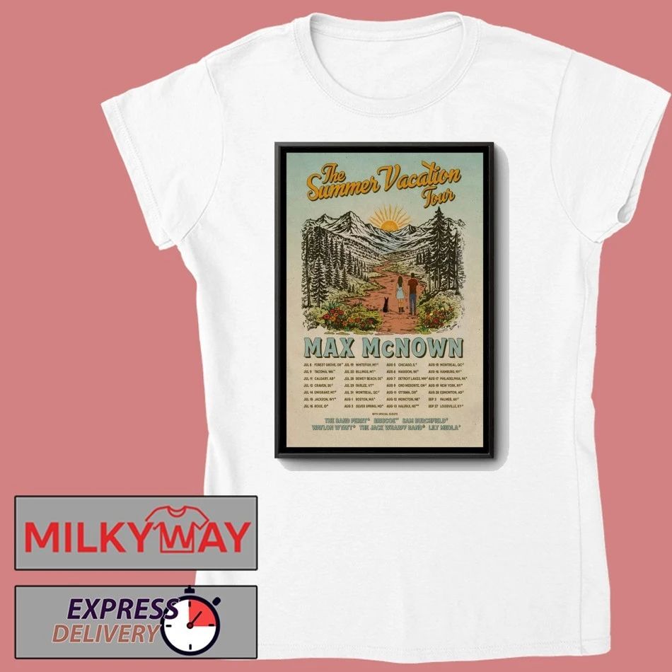 Max McNown 2026 The Summer Vacation Tour Poster shirt