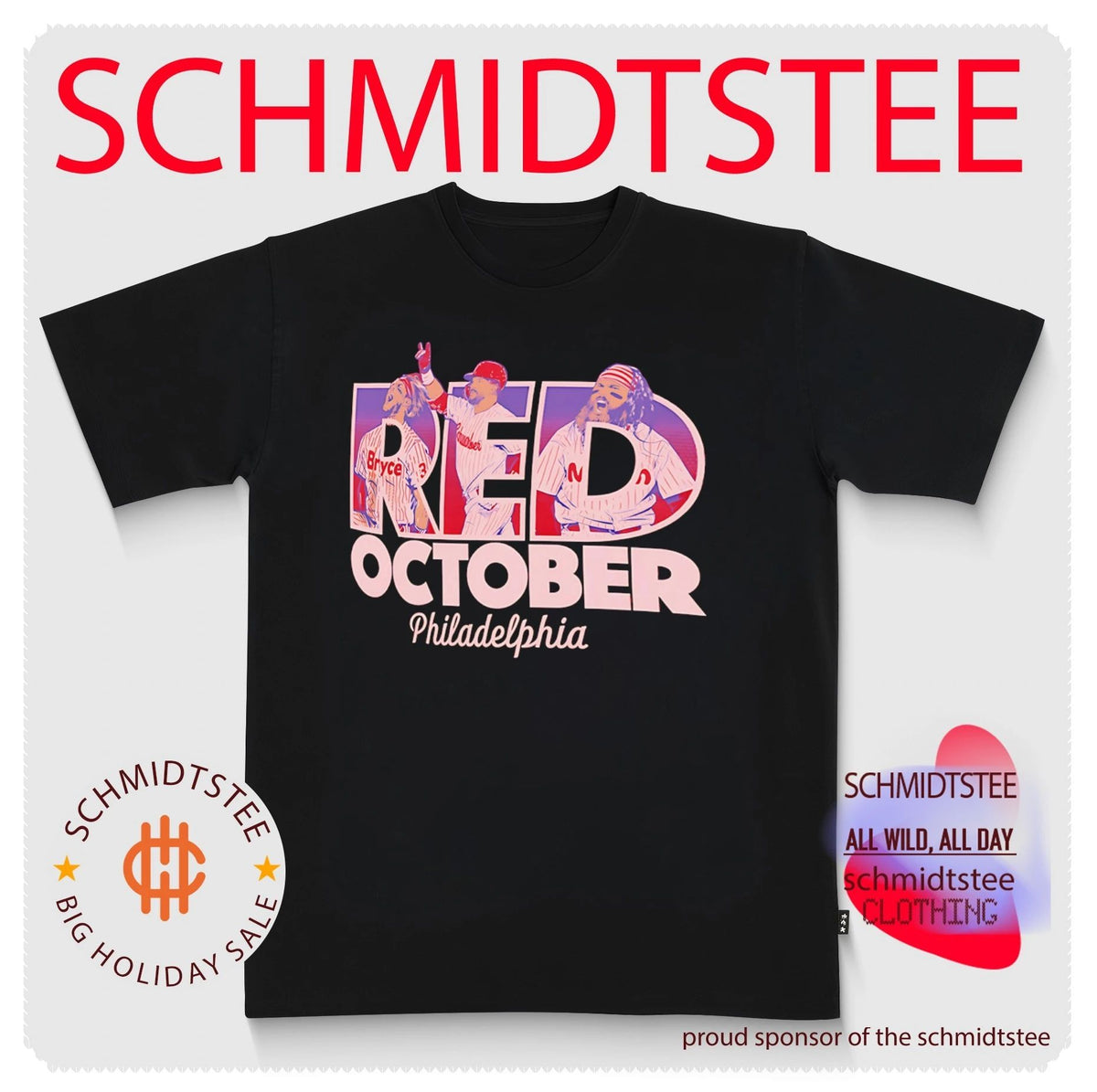 Red October Philadelphia Phillies 2026 Postseason Trio shirt
