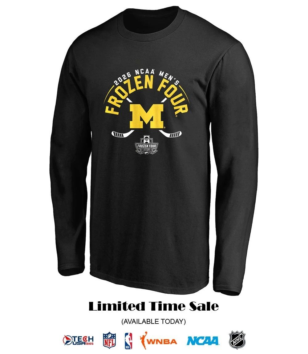 Michigan Wolverines 2026 NCAA Men’s Hockey Frozen Four shirt