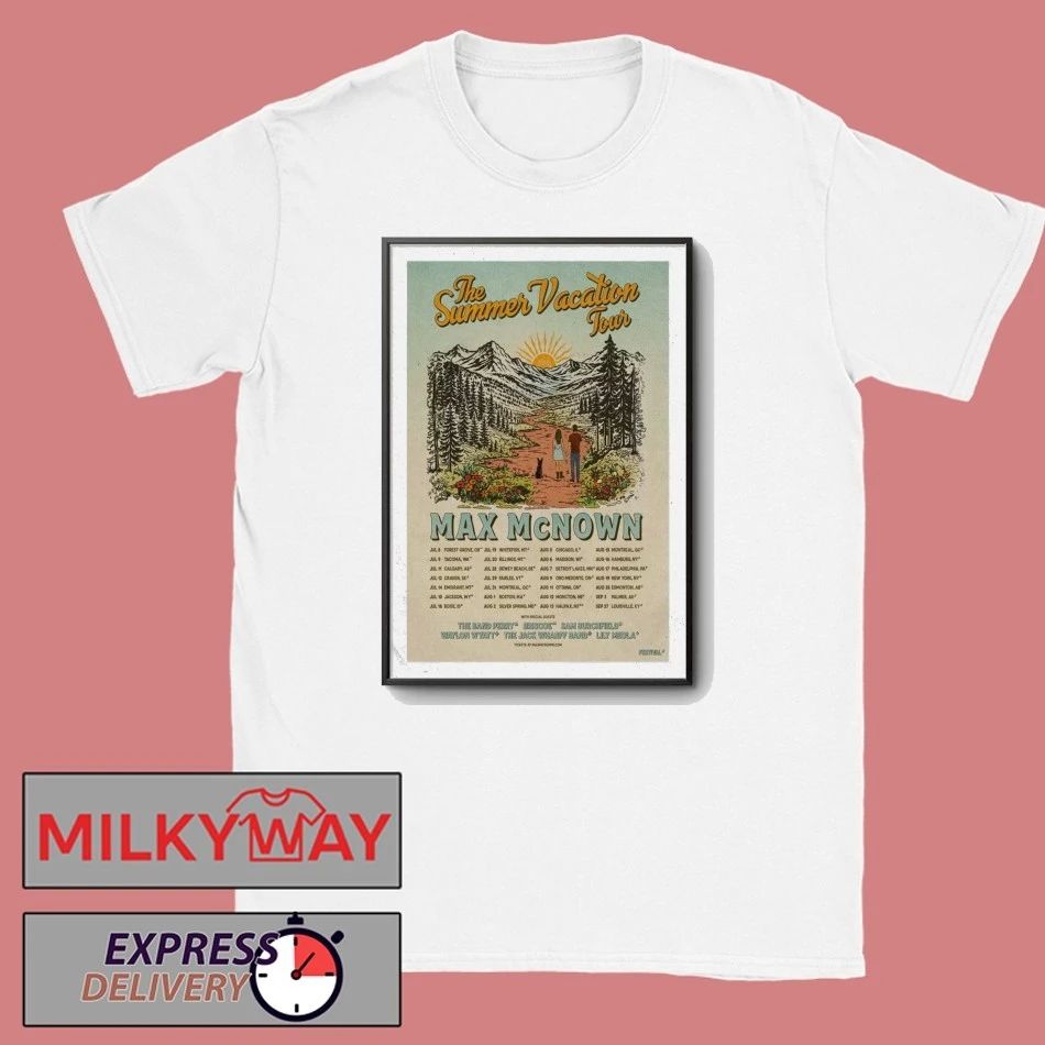 Max McNown The Summer Vacation Tour 2026 Poster shirt