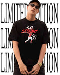 Sal Stewart #27 Cincinnati Reds Baseball slugger swing shirt