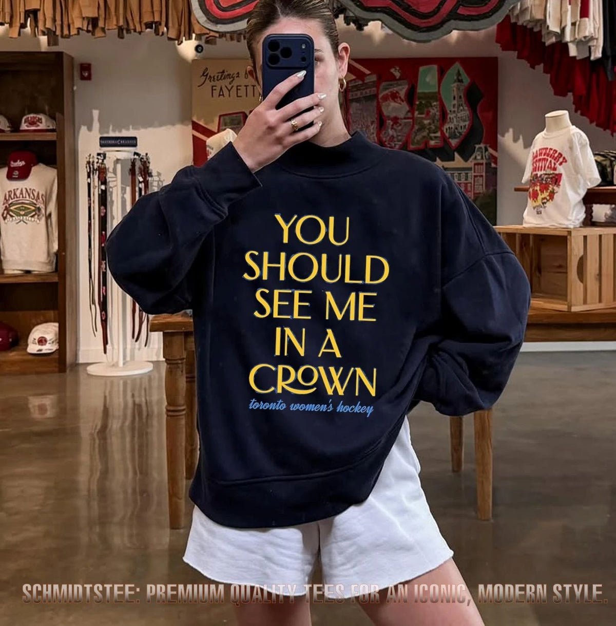 You should see me in a crown Toronto Women’s Hockey shirt