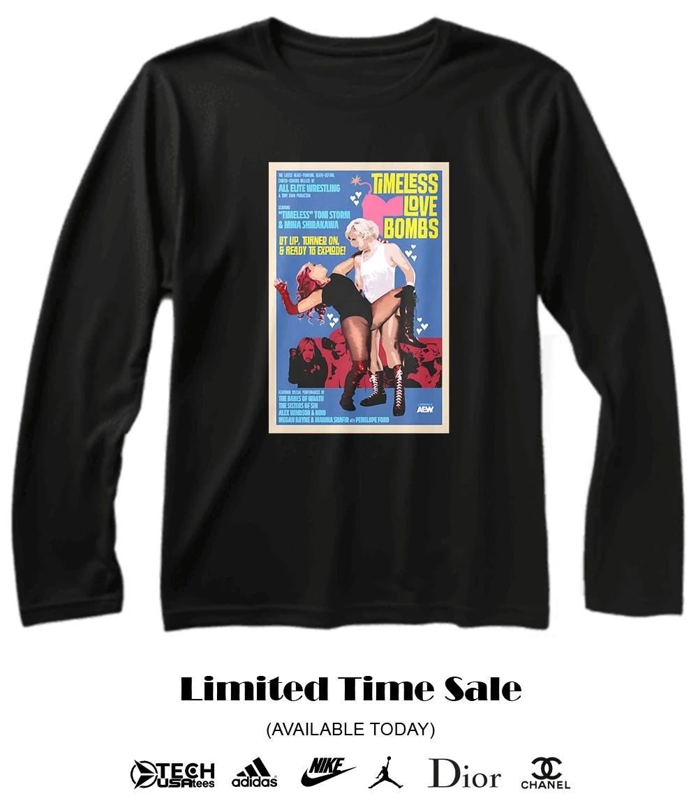 Toni Storm and Mina Shirakawa The Timeless Love Bombs Bombs Away T-shirt
