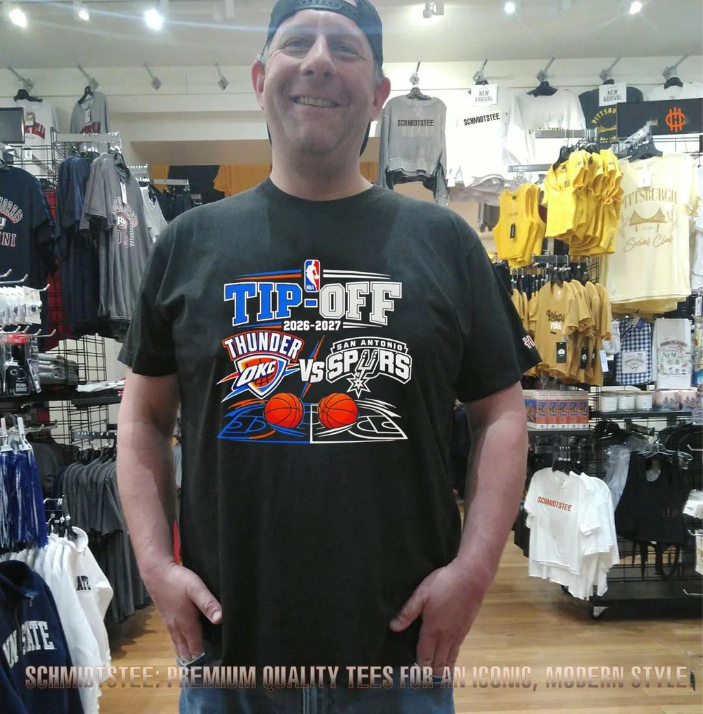 Oklahoma City Thunder vs San Antonio Spurs NBA Tip-Off 2026-2027 Basketball Matchup shirt