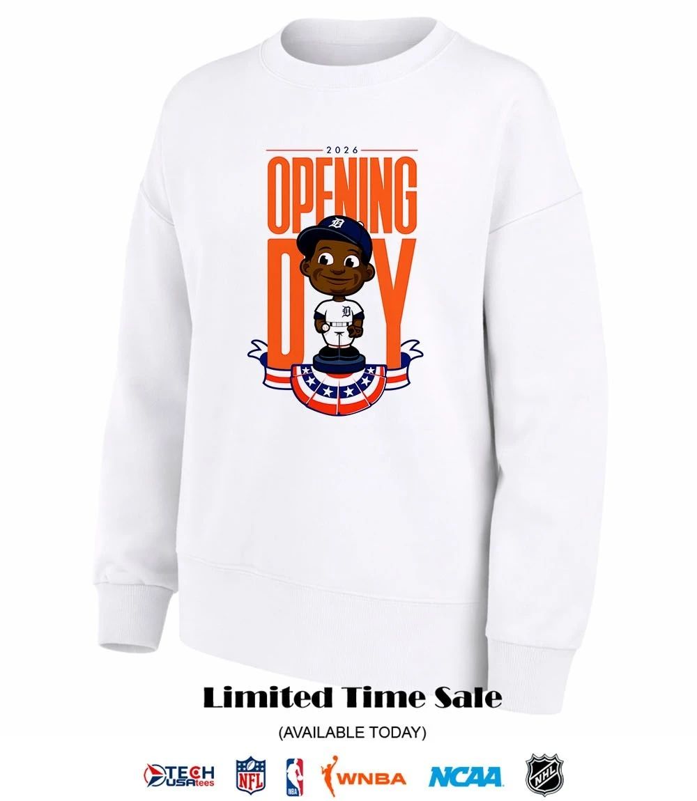 2026 Opening Day Detroit Tigers bobblehead shirt