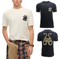 FAIRDIM Mens T Shirts Graphic Short Sleeved Cotton Summer Black White Casual Tee