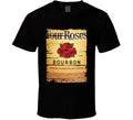 Four Roses Bourbon  Alcohol Drinking Gift Distressed Look T Shirt