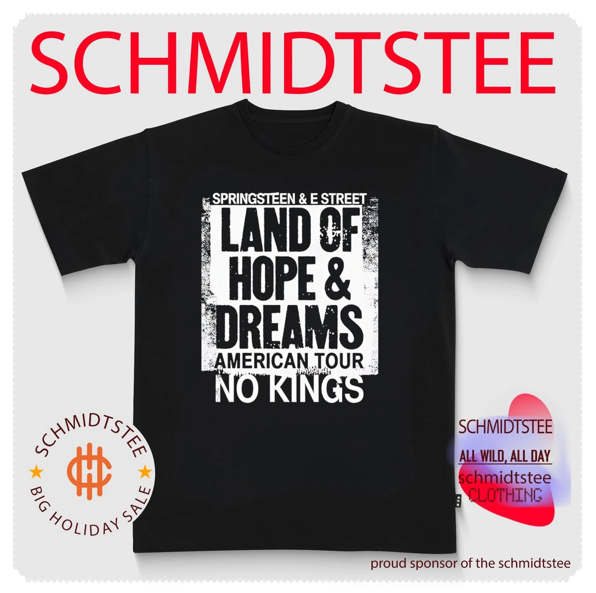 Jack Smith 2026 Land Of Hope And Dreams American Tour No Kings Shirt