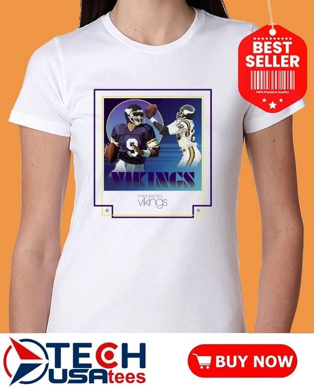 Tommy Kramer and Ahmad Rashad Minnesota Vikings shirt
