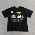 NEW RHUDE Men Women F1 RacingTeam Leisure Cotton Short Sleeve Polo T-Shirt S-2XL