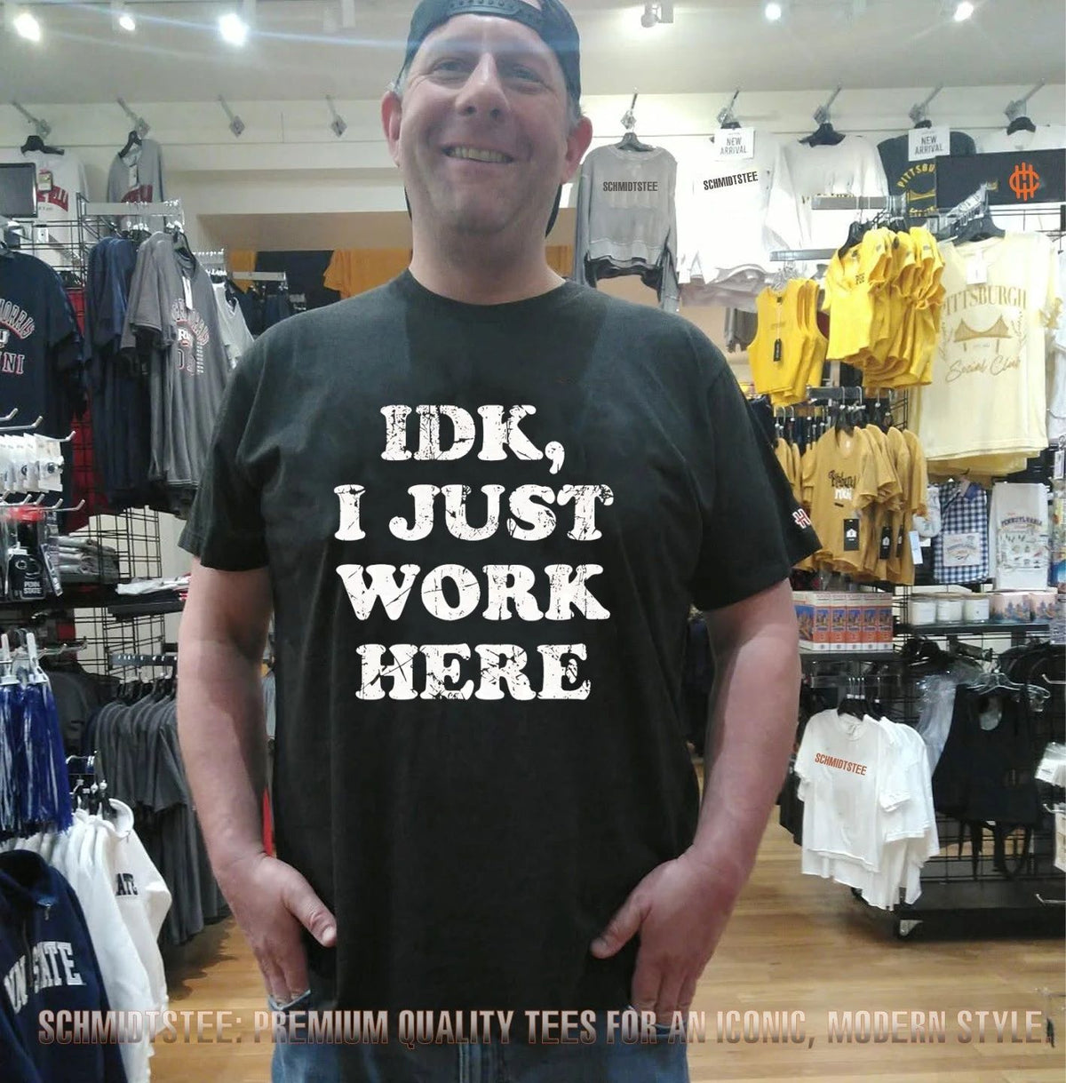 Idk I Just Work Here sarcastic employee shirt