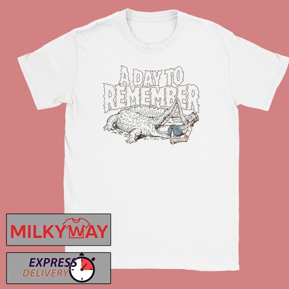 A Day To Remember 2026 Australia And New Zealand Tour Merch Crocodile Art T-Shirt