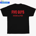 New Shirt Five Guys Burgers T-Shirt Logo Many Colors S to 5XL Made In USA
