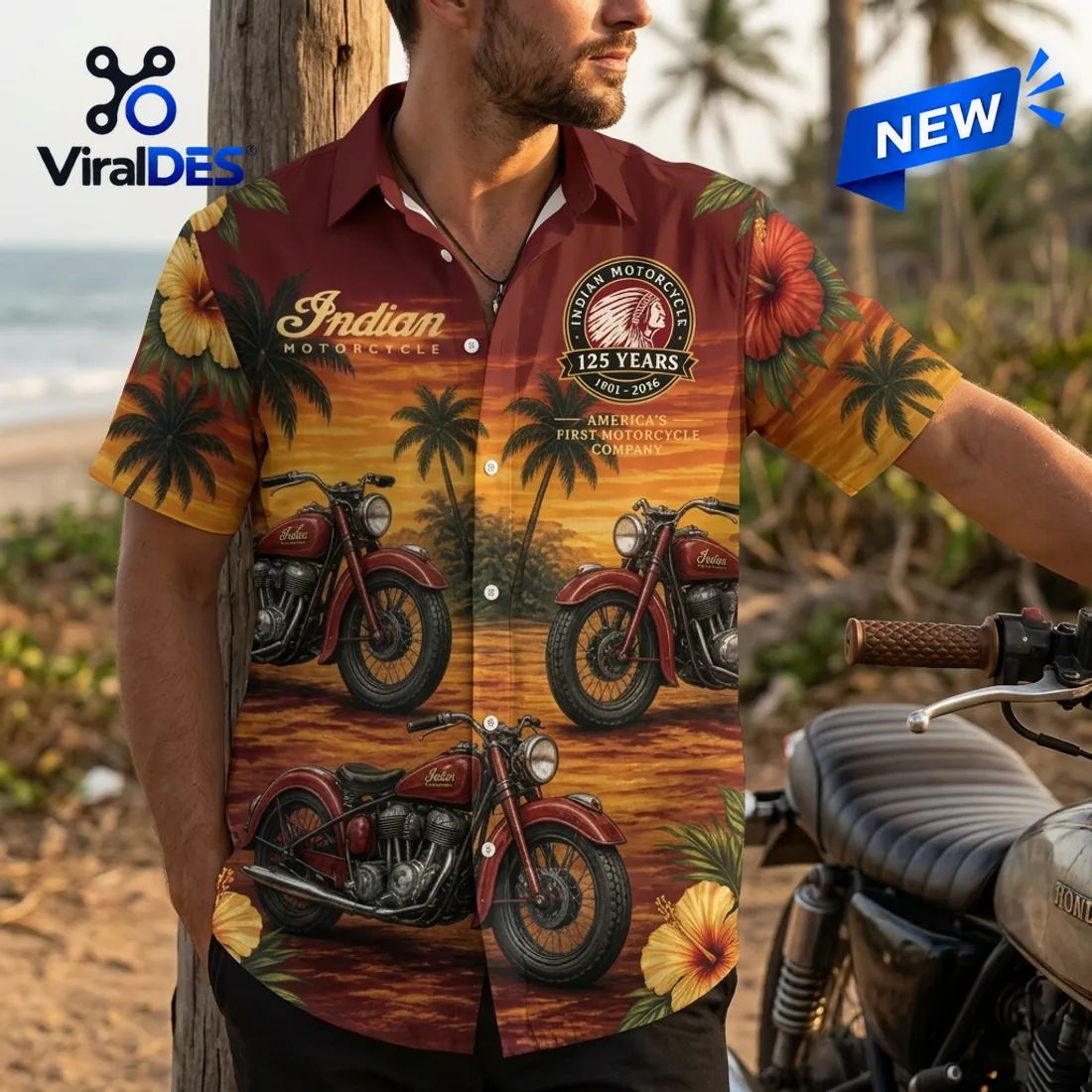 Indian Motorcycle 125th Anniversary Button-Down Shirt
