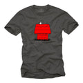 Funny Comic Mens T-Shirt with Medium Finger - Cool Men Nerd Gamer Shirt