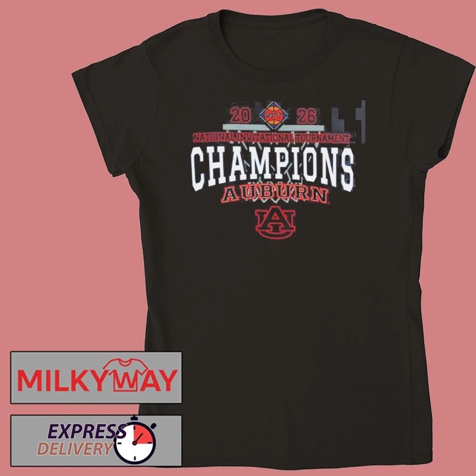 Auburn Tigers Men’s Basketball 2026 NIT Champions Locker Room T-Shirt