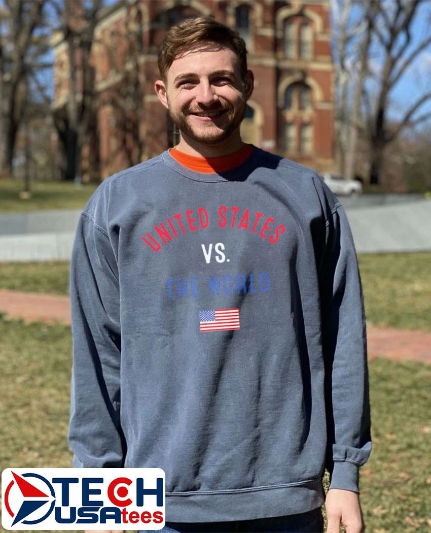 United States vs. The World flag shirt