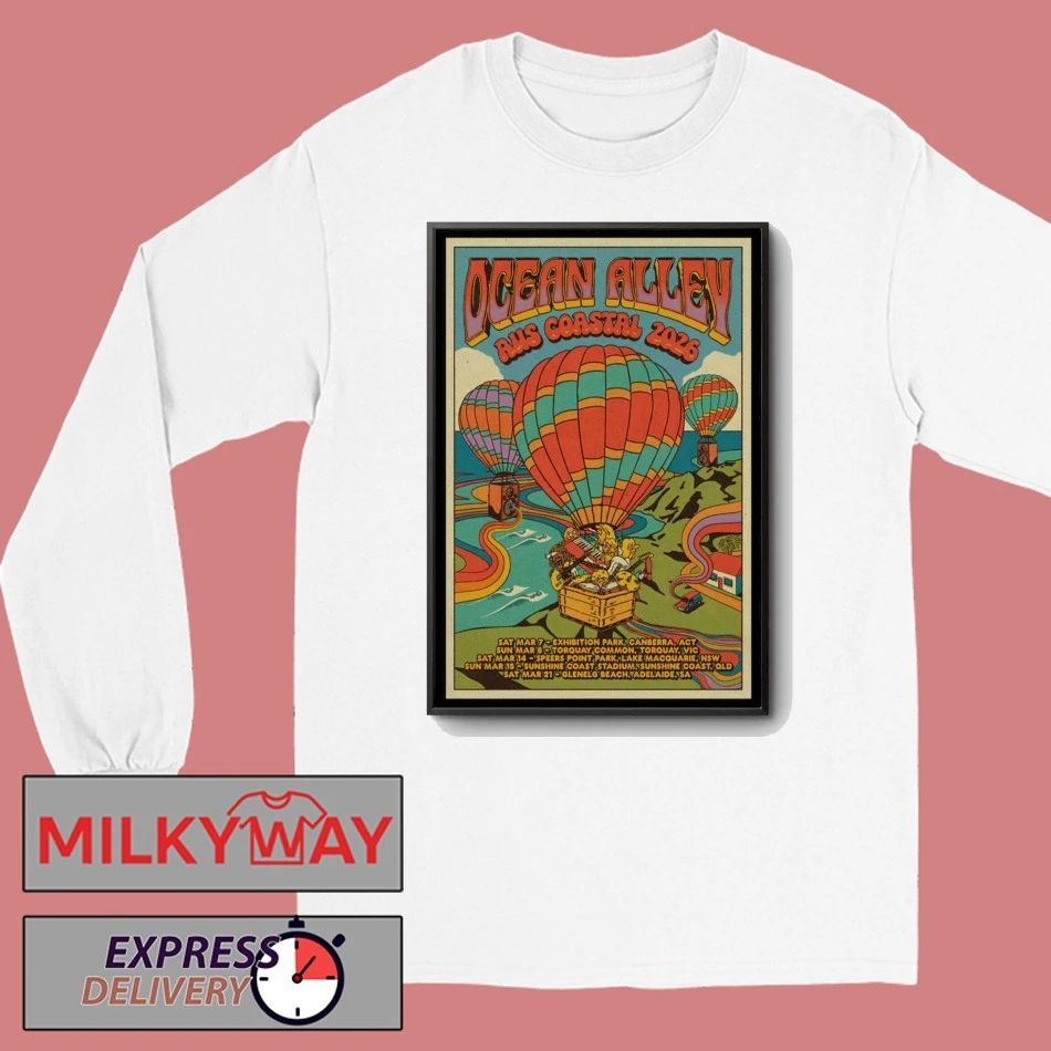 Poster Ocean Alley 2026 AUS NZ Tour Signed shirt