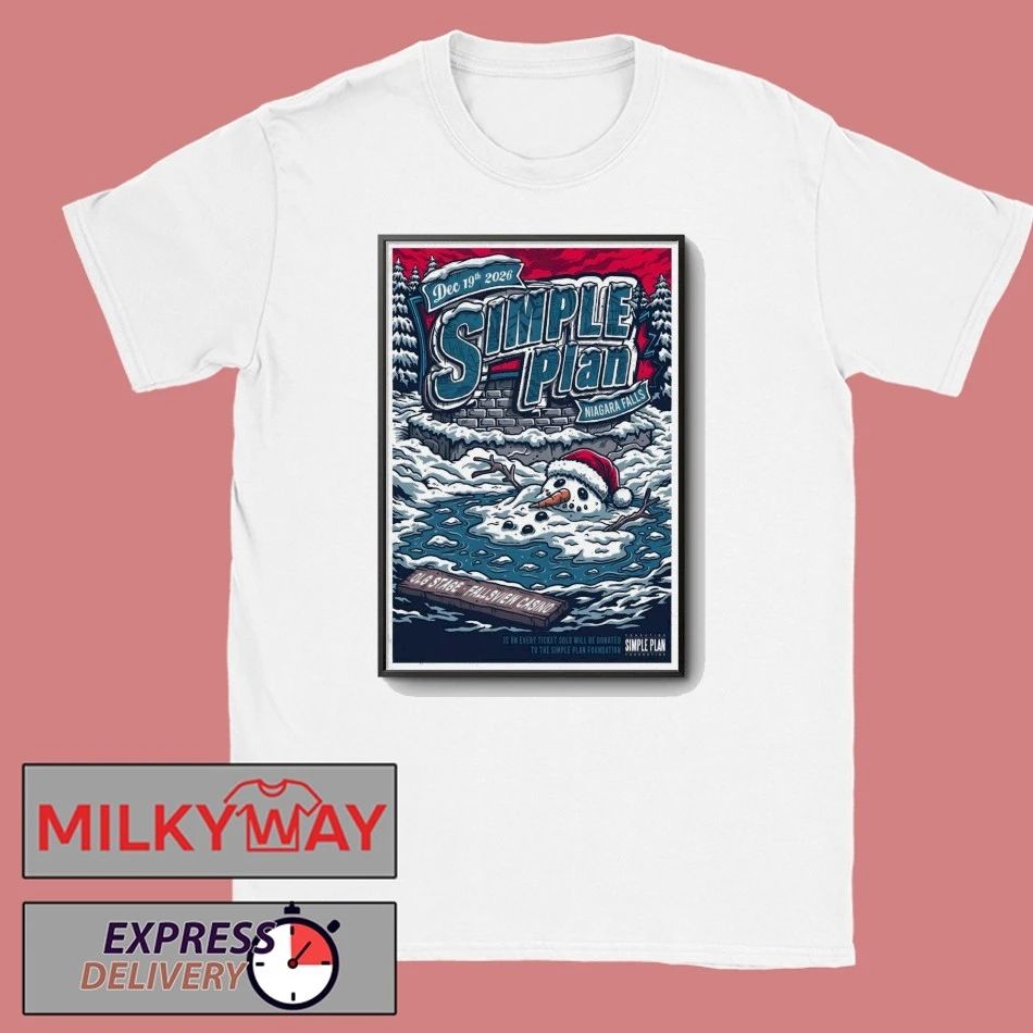 Simple Plan Dec 19 2026 OLG Stage At Fallsview Casino in Niagara Falls ON Poster shirt