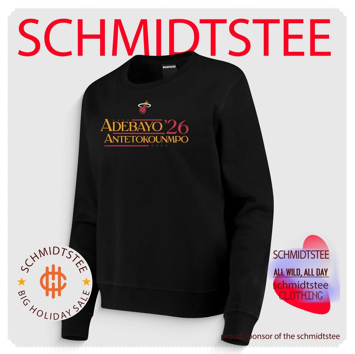 Bam Adebayo & Giannis Antetokounmpo Miami Heat Campaign 2026 shirt