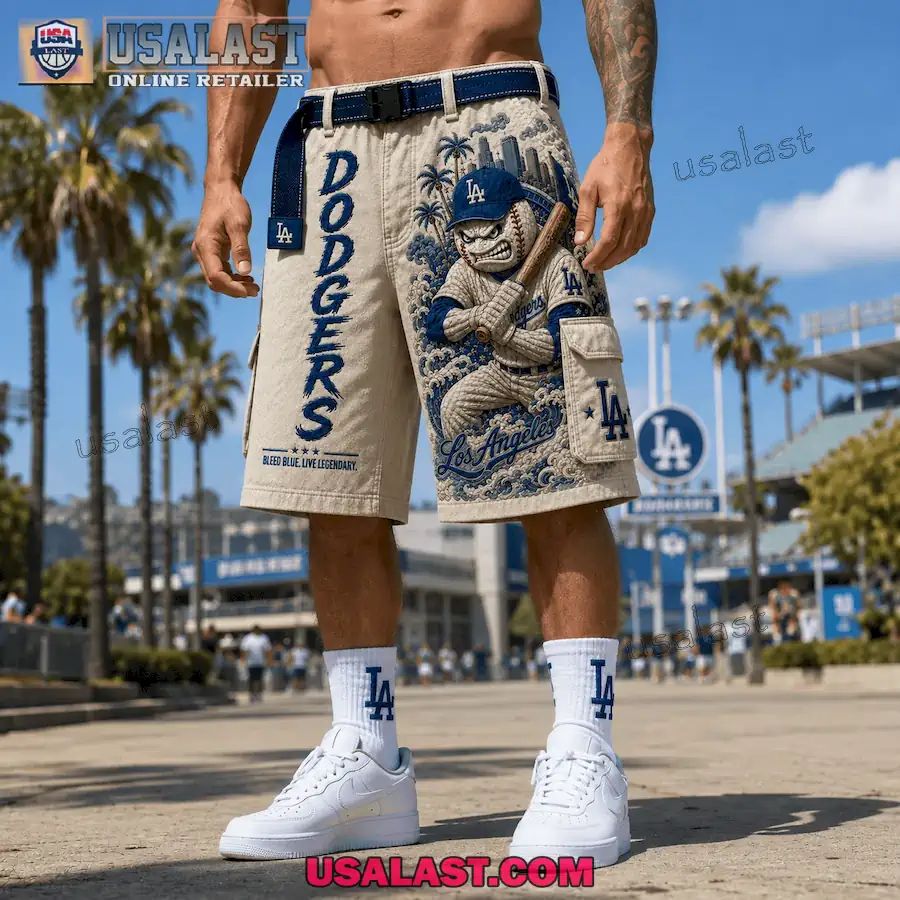 Los Angeles Dodgers Bleed Blue Live Legendary Men Cargo Short