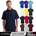 Uneek Mens Womens Classic Polo Shirt Plain Short Sleeve Collared Tee Casual Top