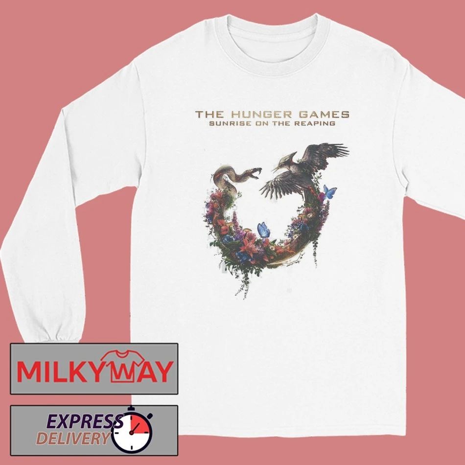 The Hunger Games Sunrise On The Reaping Logo Snake And Bird T-Shirt