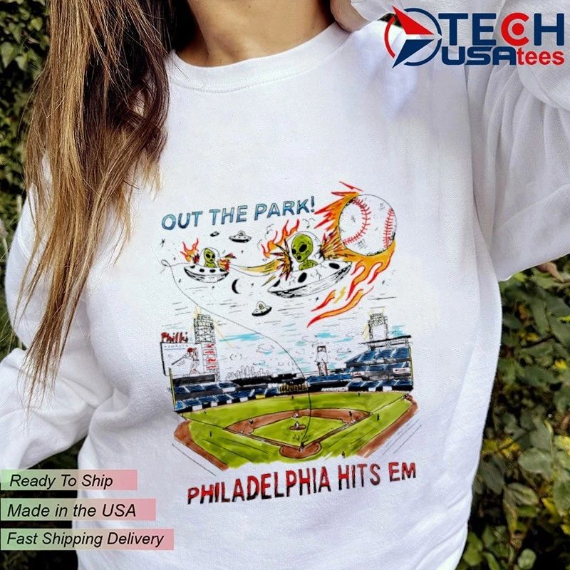 Out The Park Philadelphia Hits Em Stadium art shirt