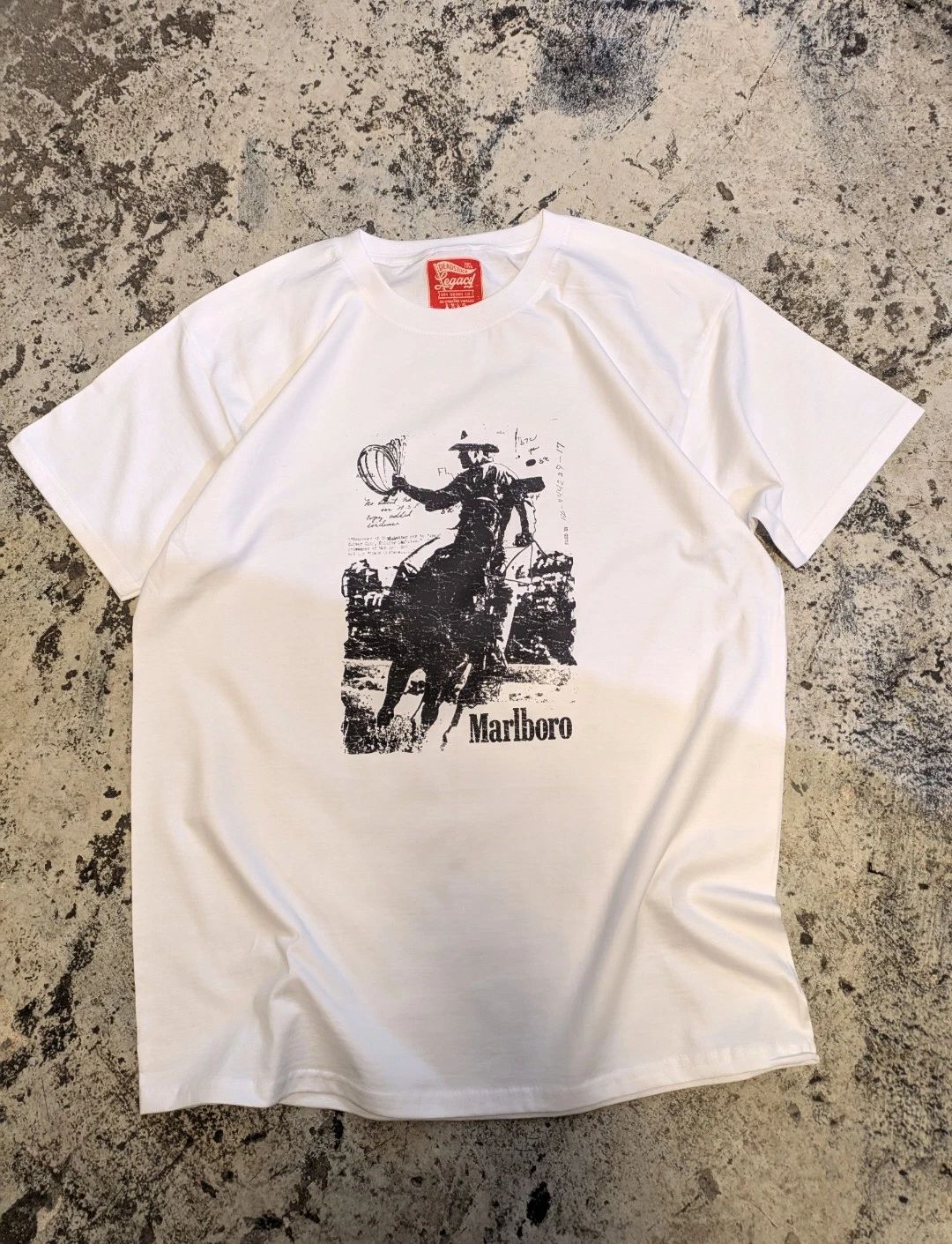 Retro Graphic T-Shirt Tee – Cowboy – Oversized Boxy Fit – Vintage Inspired