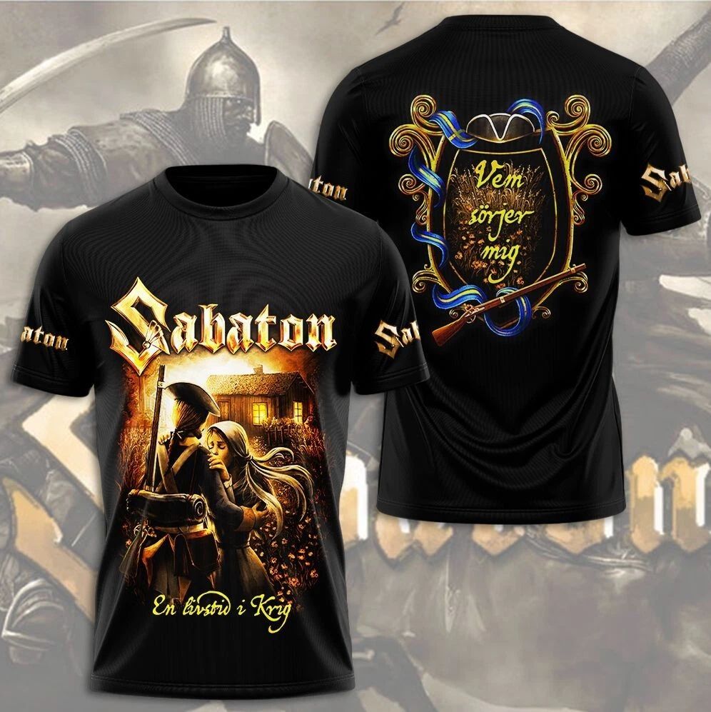 Sabaton 3D T-Shirt Gift For Fans Full Sizes
