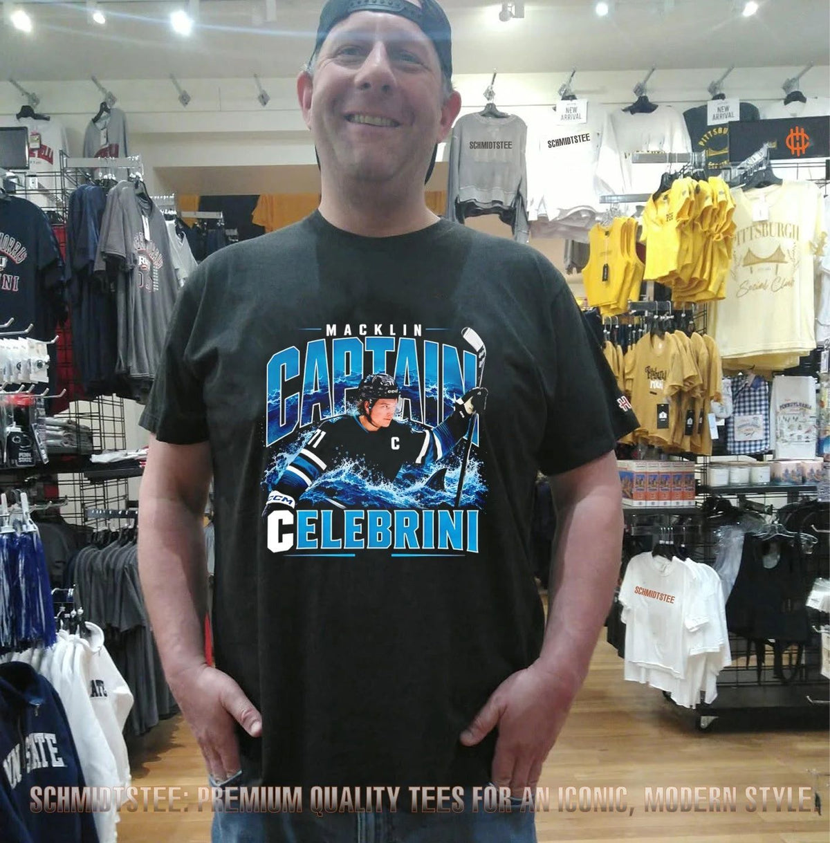 Macklin Celebrini San Jose Sharks Captain graphic shirt