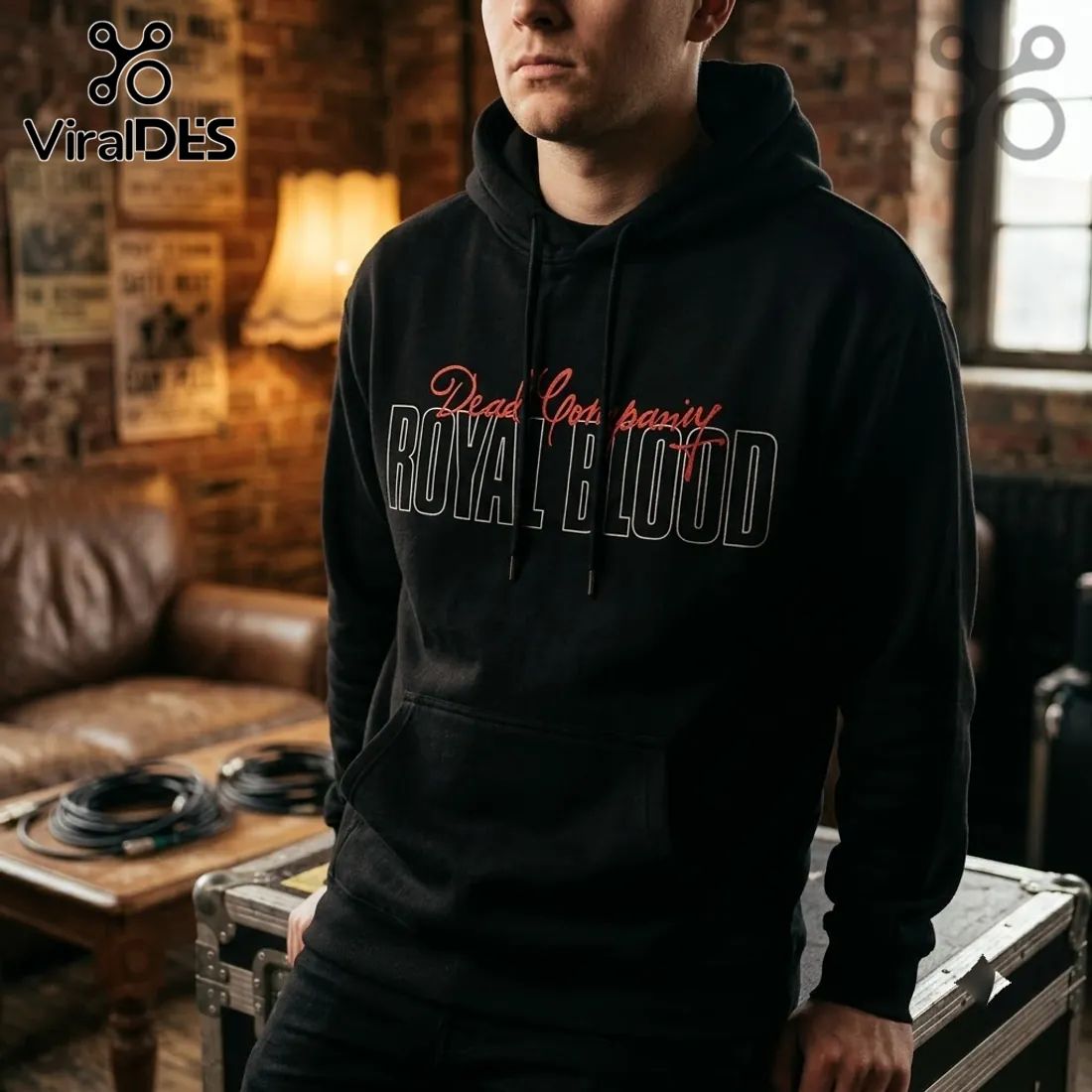 Royal Blood UK Tour 2026 Signature Black Hoodie