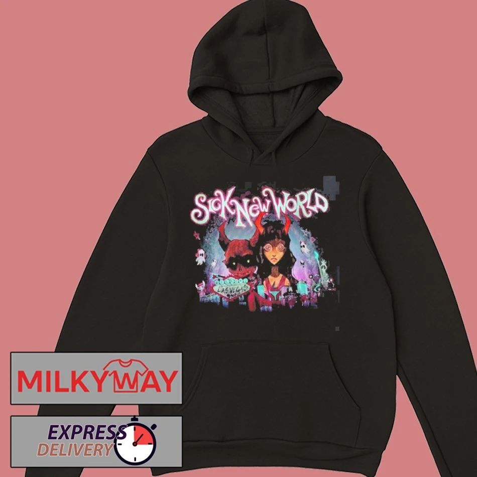 Sick New World Las Vegas 2026 Festival Merch Tee At Las Vegas Festival Grounds On April 25 2026 Red Devil Two Sided T-Shirt