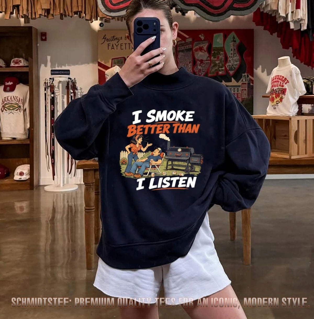 I Smoke Better Than I Listen BBQ Grilling Enthusiast shirt