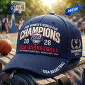 USA Basketball 2026 World Cup Champions Navy Baseball Cap