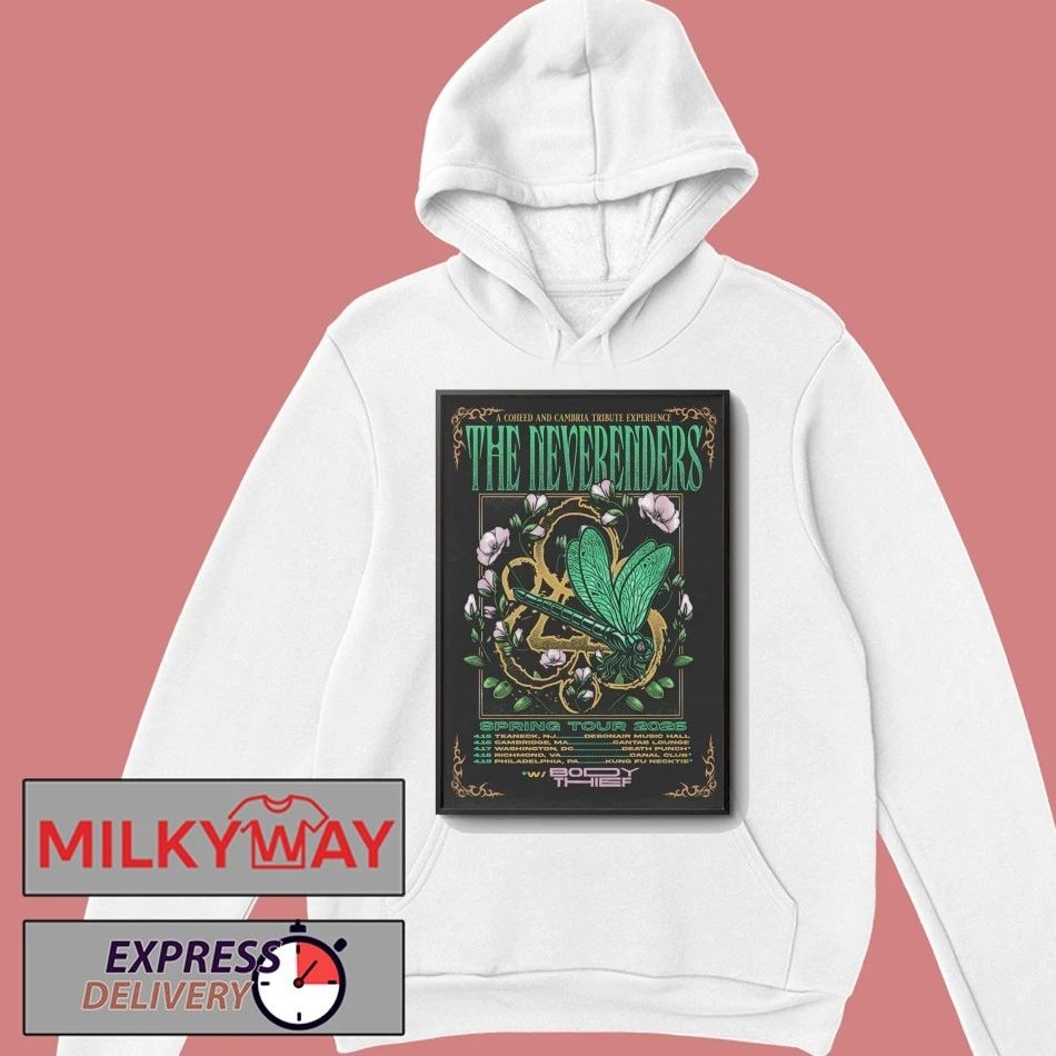The Neverenders 2026 Spring Tour Poster shirt