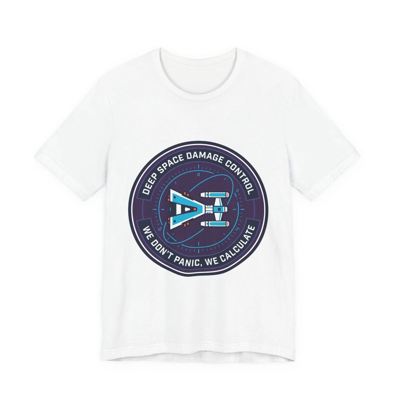 Deep Space Damage Control Tee | mission patch, hard sci‑fi
