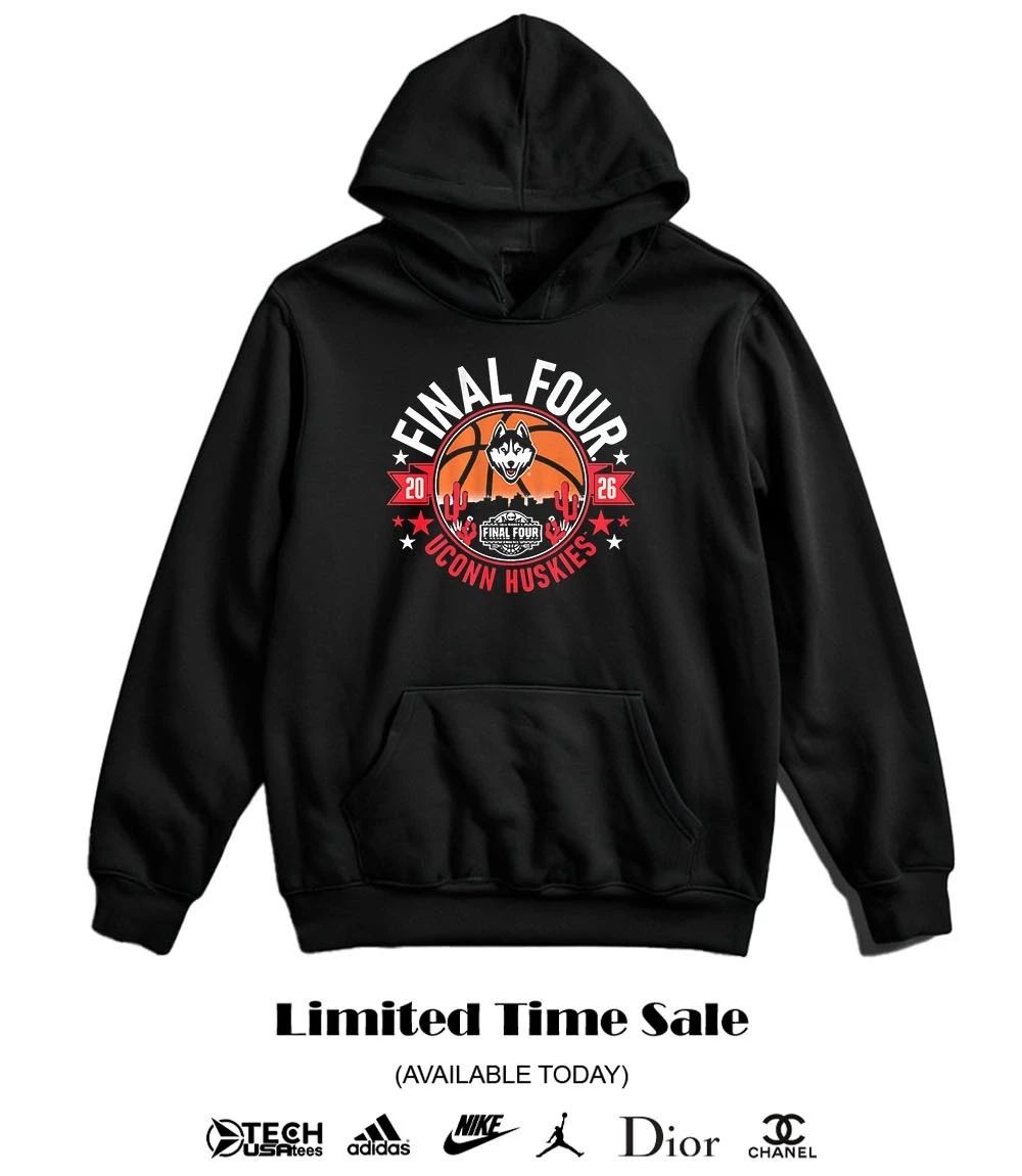 UConn Huskies 2026 Final Four skyline shirt