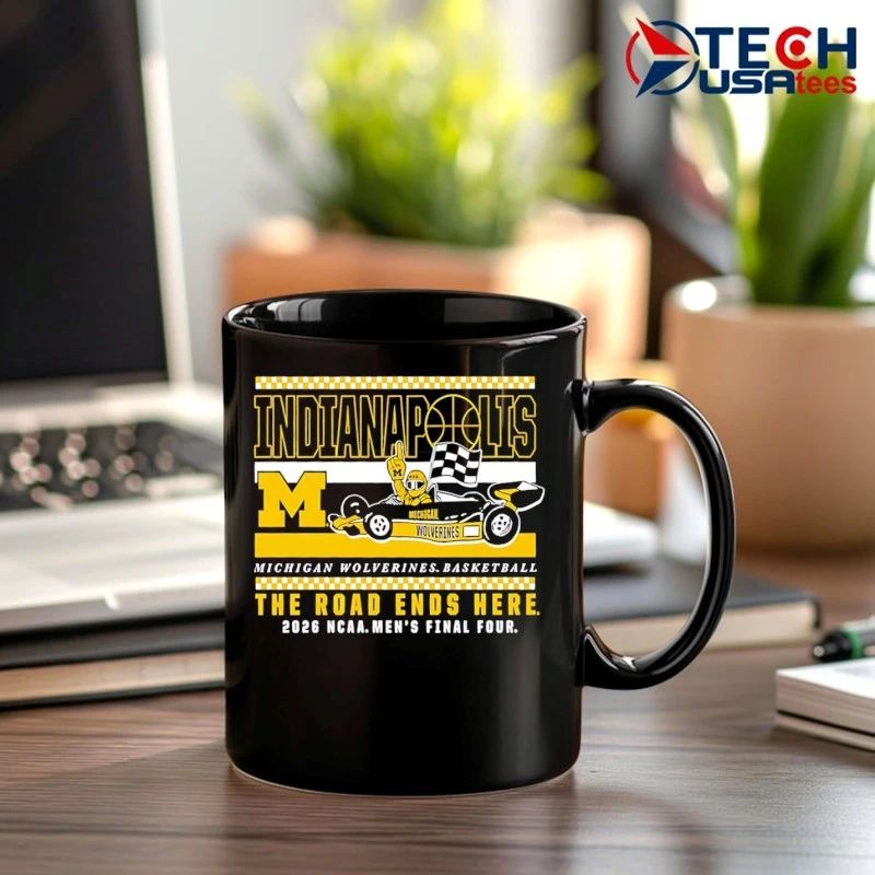 Michigan Wolverines 2026 NCAA Men’s Basketball Final Four Bound Bus The Road Ends Here shirt