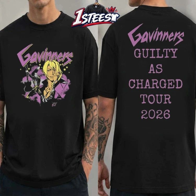 Ace Attorney Gavinners Guilty As Charged Tour 2026 T-shirts