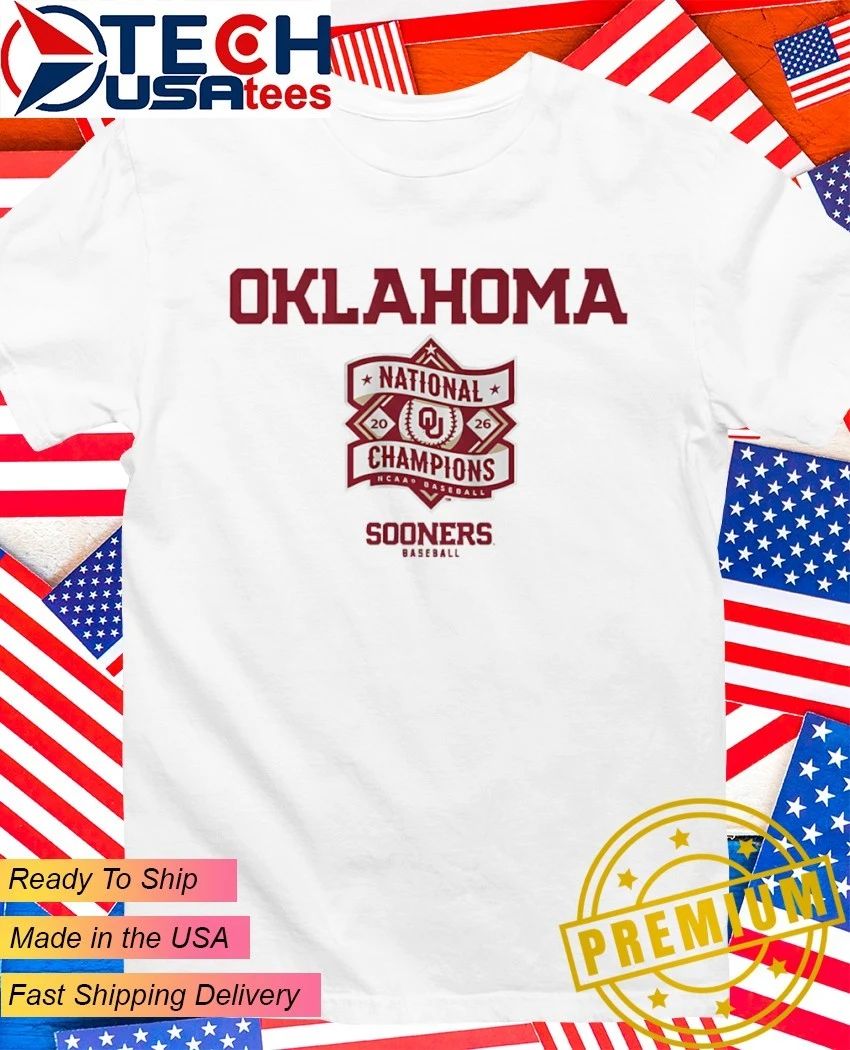Oklahoma Sooners Baseball 2026 National Champions logo shirt