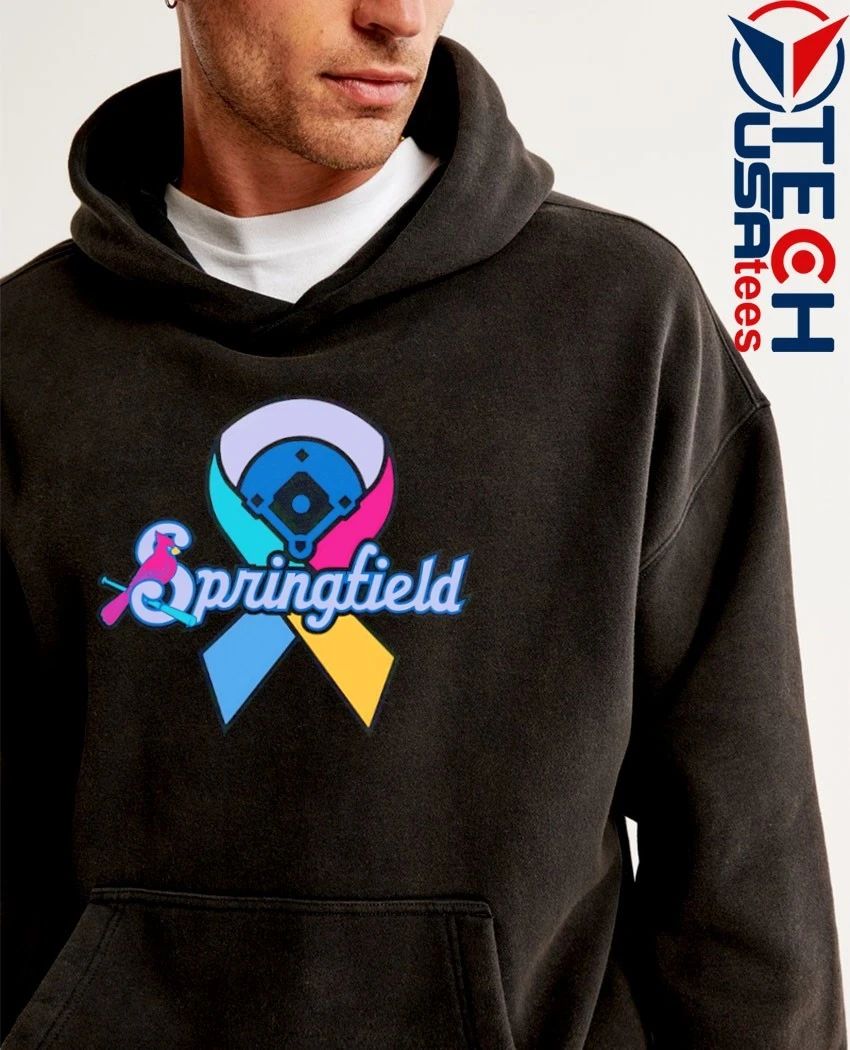 Springfield Cardinals Cards Against Cancer logo shirt