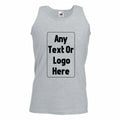 Personalised Custom Printed Valueweight Athletic Vest Sport Gym Summer Tank Tops