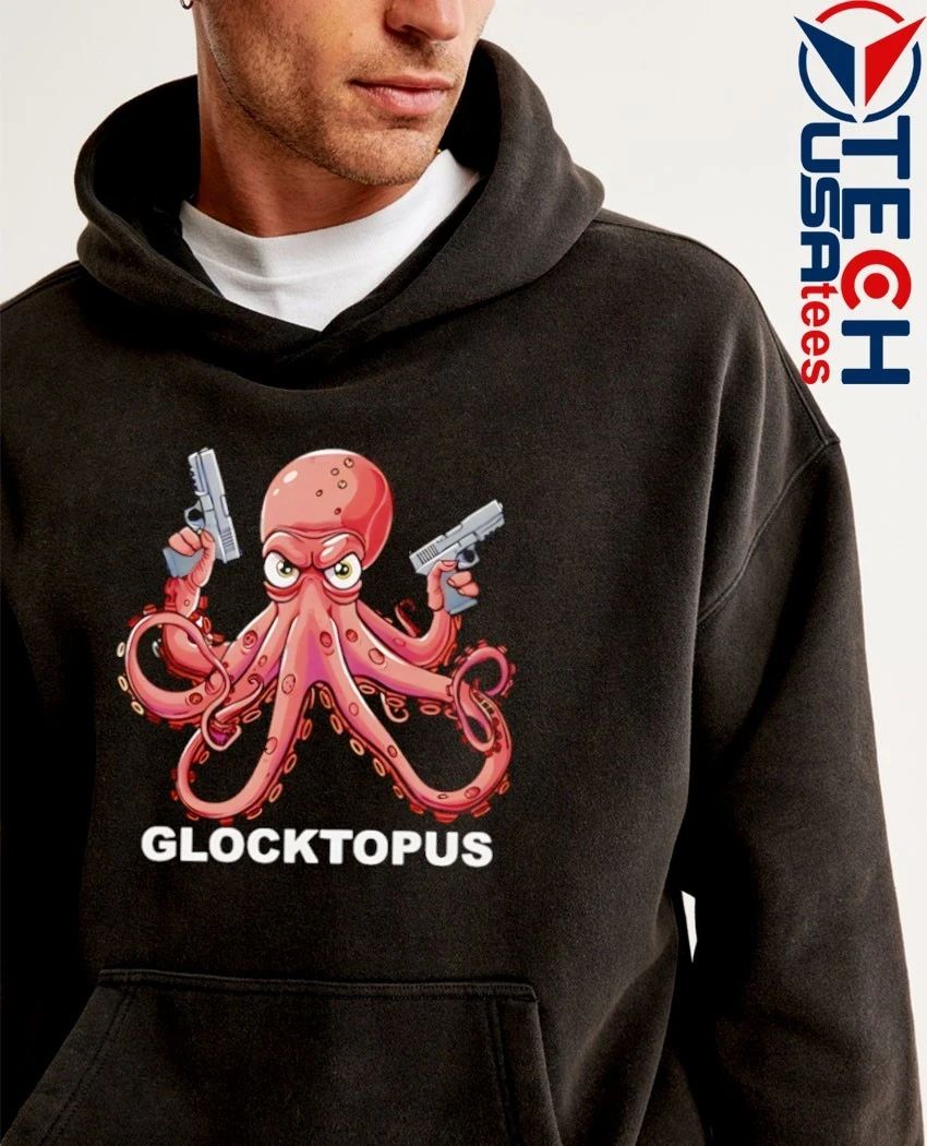 Glocktopus octopus holding gun shirt