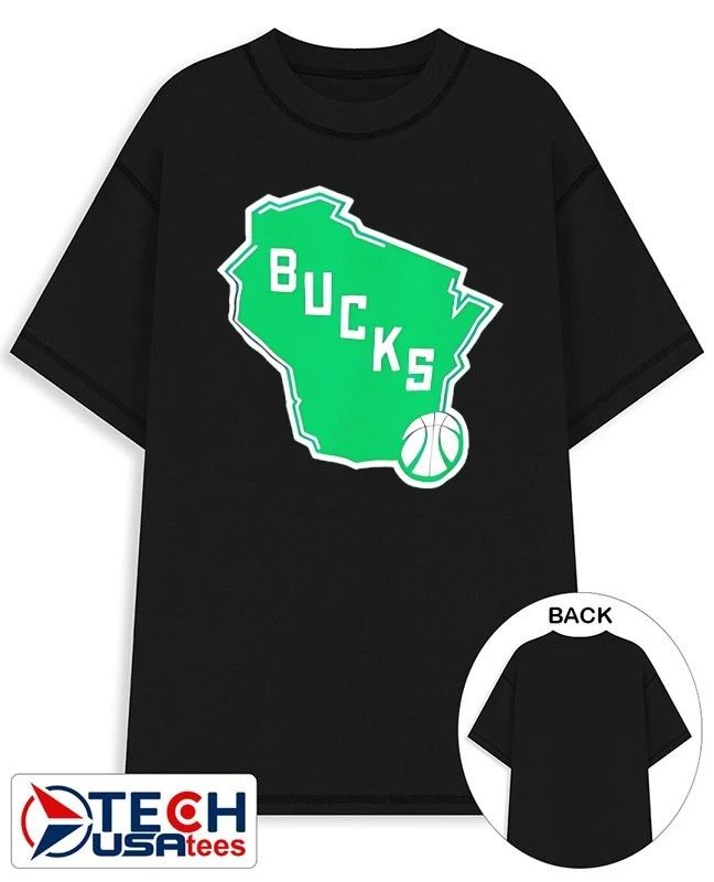 Milwaukee Bucks Alternate logo shirt