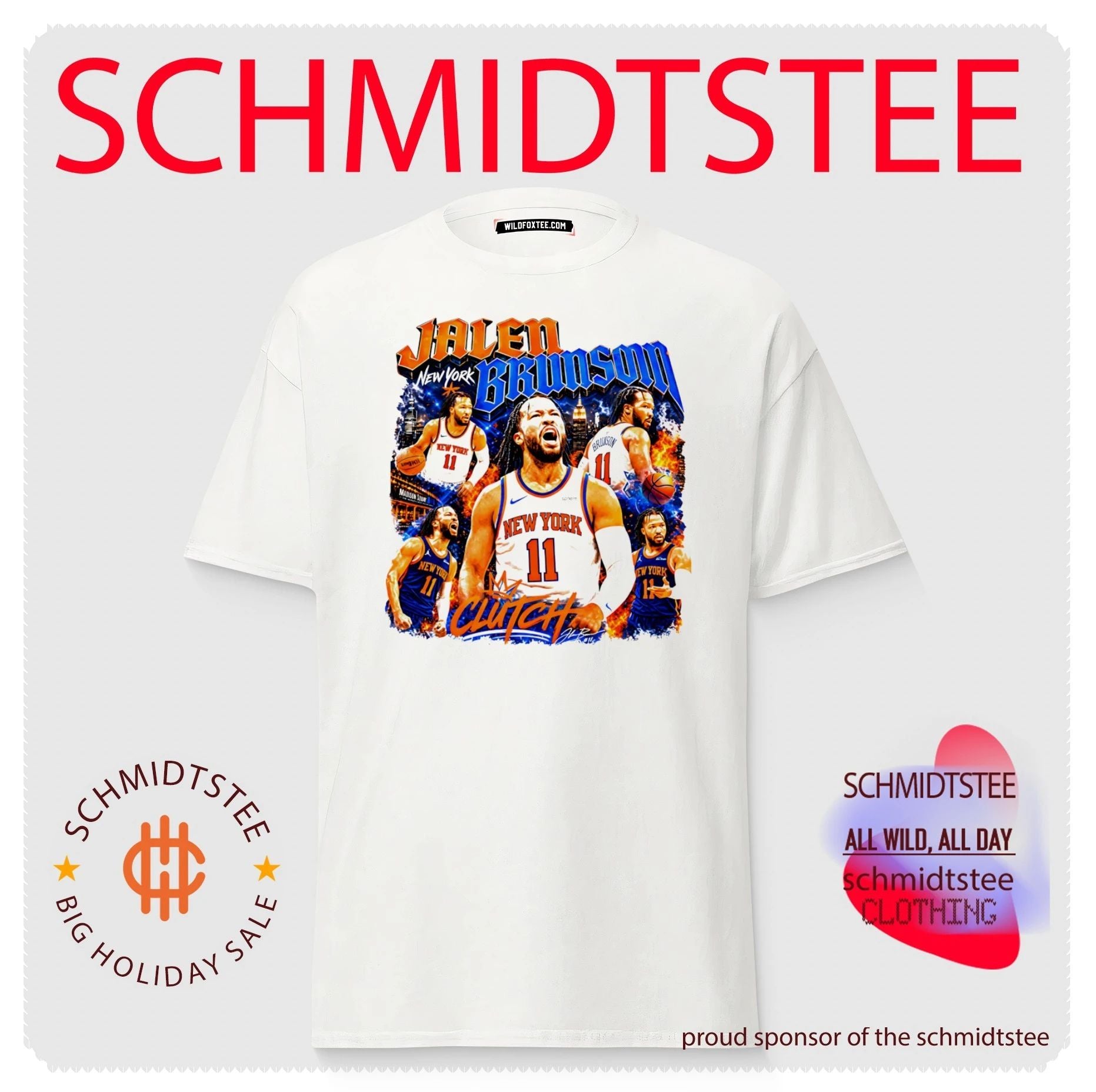 Jalen Brunson New York Knicks New York Clutch graphic shirt