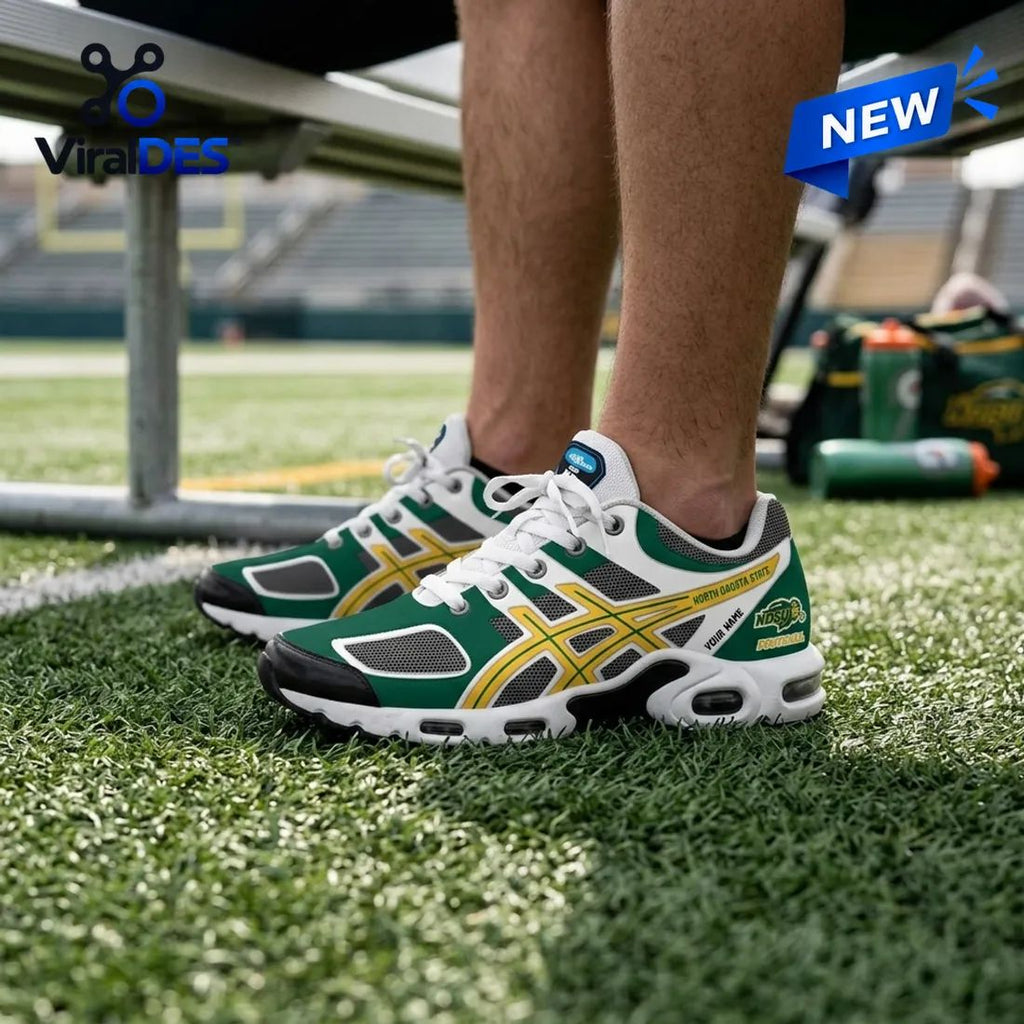 North Dakota State University Bison Personalized Air Max Sneakers